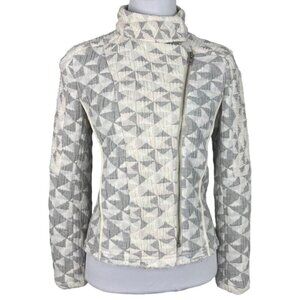 Revolve‎ IRO Women's White Otavia Geometric Quilted Multico Jacket EU 36/C34